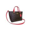 Coach Handbag Alice 21 Zipper Closure Internal Multi-function Pocket Coated Canvas and Smooth Leather Tote Bag Tote Bag Shopping Bag Hand-held