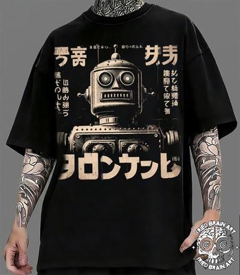 Japanese Robot T-Shirt: Vintage Style Graphic Tee