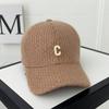 Women's Hats Baseball Caps  Autumn and Winter Thickened Warm Wool Hats Korean C Shaped Fashion and Versatile Niche Baseball Hats