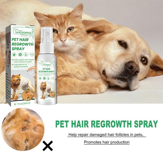 30ml Pet Hair Care Spray Anti-shedding Anti-Clumping Hair Growth Fur Care Repair Damaged Hair