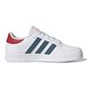 Adidas Neo Breaknet K Synthetic Leather Slip Resistant Durable Low Top Kids Skate Shoes Kids Sneakers White Blue Red GZ7640