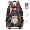 Fußball Rucksack Herren Damen - Dortmund Manchester City Liverpool FC Fan Sporttasche Mit USB-Anschluss