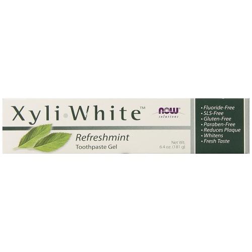 Now Foods XyliWhite Fluoride-Free Toothpaste Gel (Refresh Mint) 181g