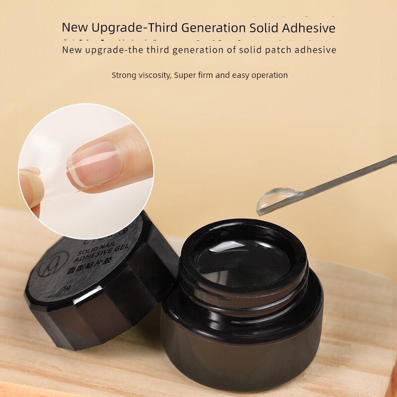 

Ultra-Thin Non-Marking Extension Semi-Nail Sticky Glue Box Nail Tip K132 solid patch adhesive (5G)