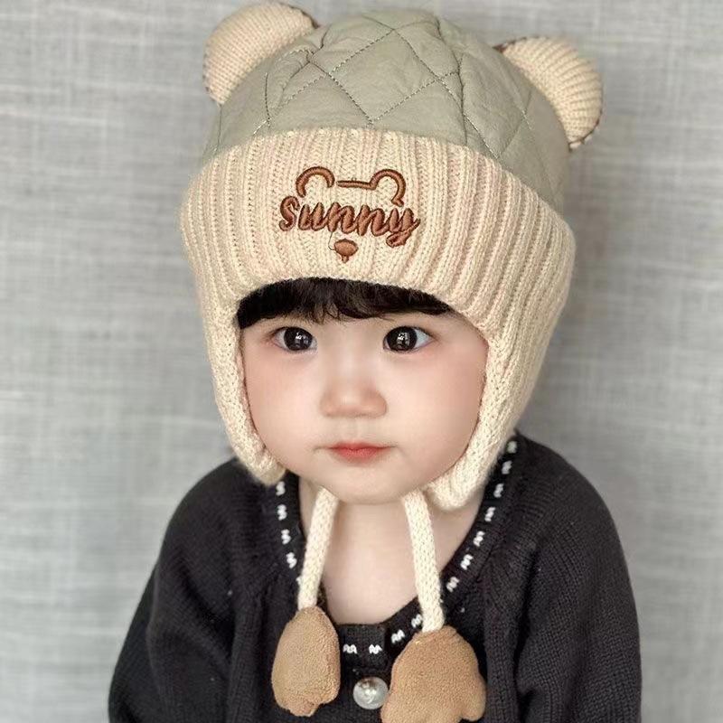 Pletená dětská čepice s klapkami na uši Zimní plyšová čepice Zesílená teplá čepice Lei Feng Venkovní větruodolná čepice Čepice na ochranu uší