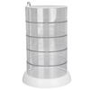 5 Layer Rotating Hair Accessories Organizer with Dust Proof Lid Bathroom Container Rotatable Jewelry Storage Box Less