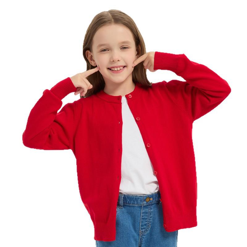 

Spring Autumn 2025 Kids Knit Cardigan Sweater Coat for Boys and Girls - Class Style 120cm