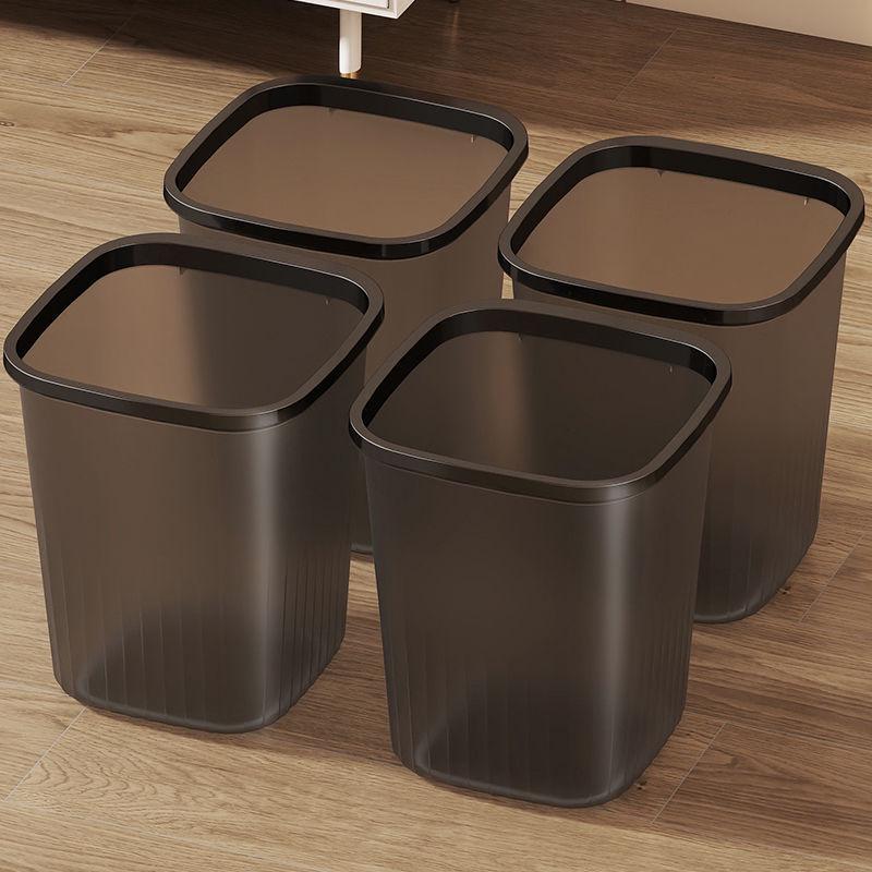 Light Luxury Transparent Large Capacity Trash Can for Home & Office