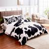 Cow Print Black And White Bedding Three-Piece Quilt Cover