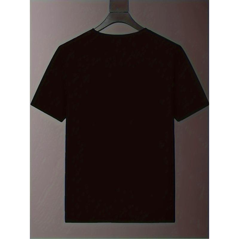 T-shirt d'été amusant à imprimé pour hommes, coupe ample à manches courtes