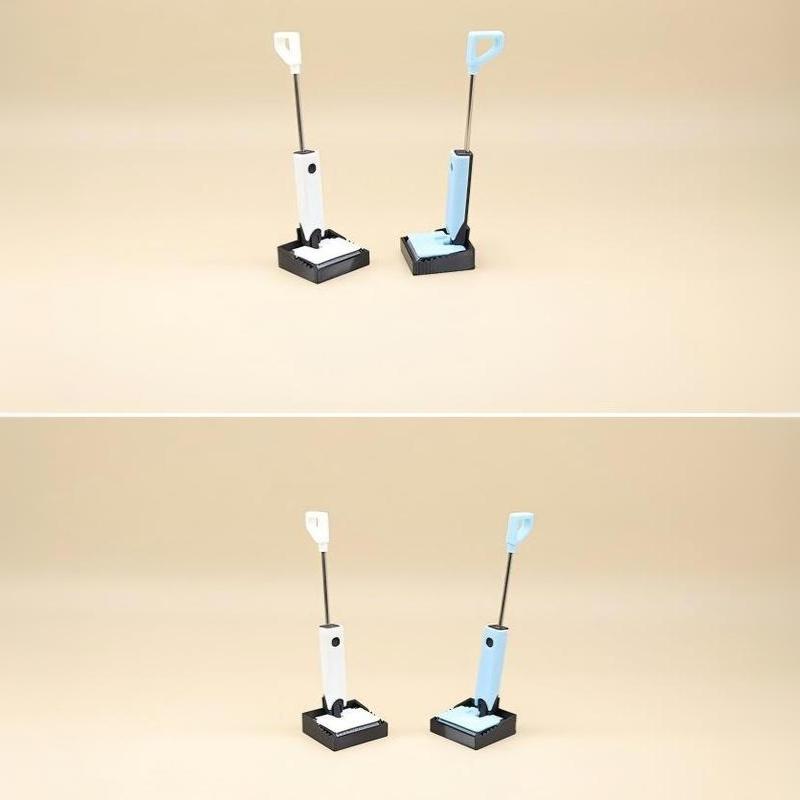 Miniature Floor Washer Ornament 1/12 Dollhouse Simulation Floor Scrubber Model Doll House Scene Decor Photography Props