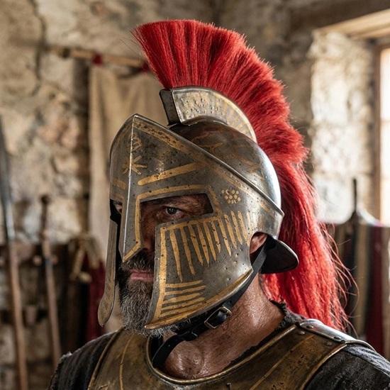 Spartan Helmet Handmade Steel Armor Ancient Greek Warrior Cosplay LARP Wearable Helmet