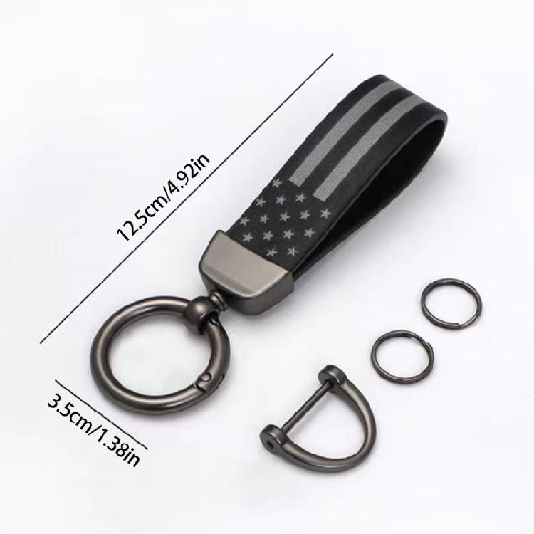 Car Keychain Key Holder Automotive Key Chains With National Symbol And Tarnish Resistant Finishing