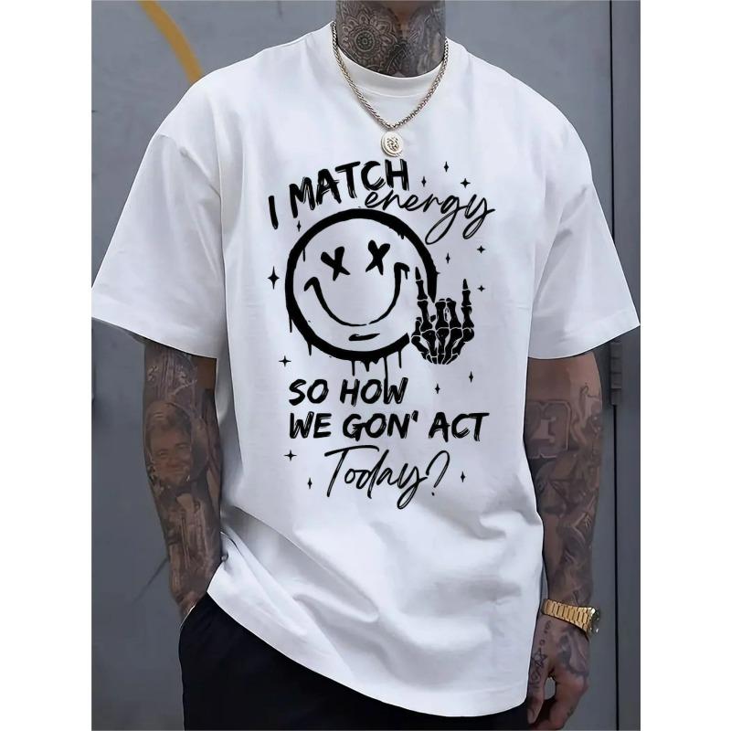 

Європейські розміри Повсякденна спортивна сорочка з коротким рукавом для чоловіків зі стильним 2D-принтом, виготовлена з еластичного та зручного матеріалу 4XL білий