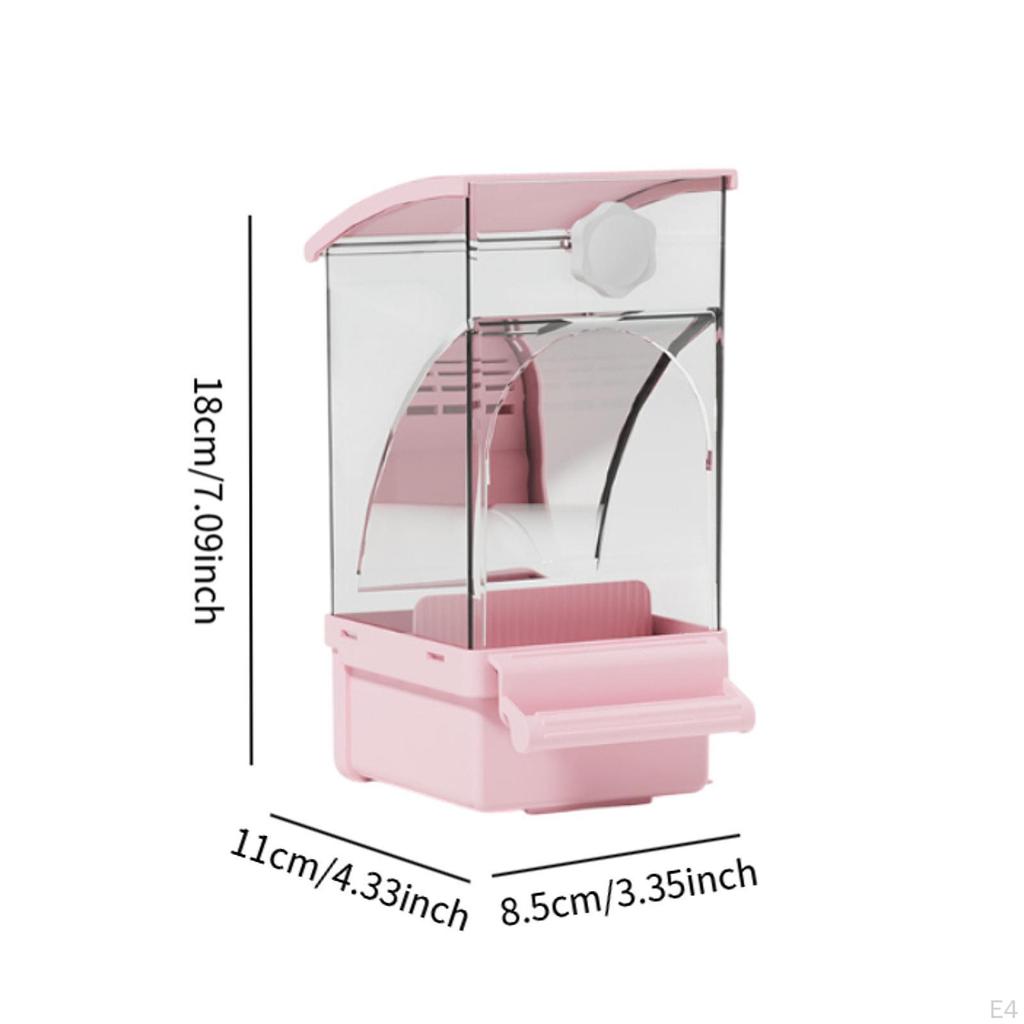 Comedero Automático para Pájaros Jaula Comedero, Resistente, Semillero de Golosinas para Periquitos Loro para