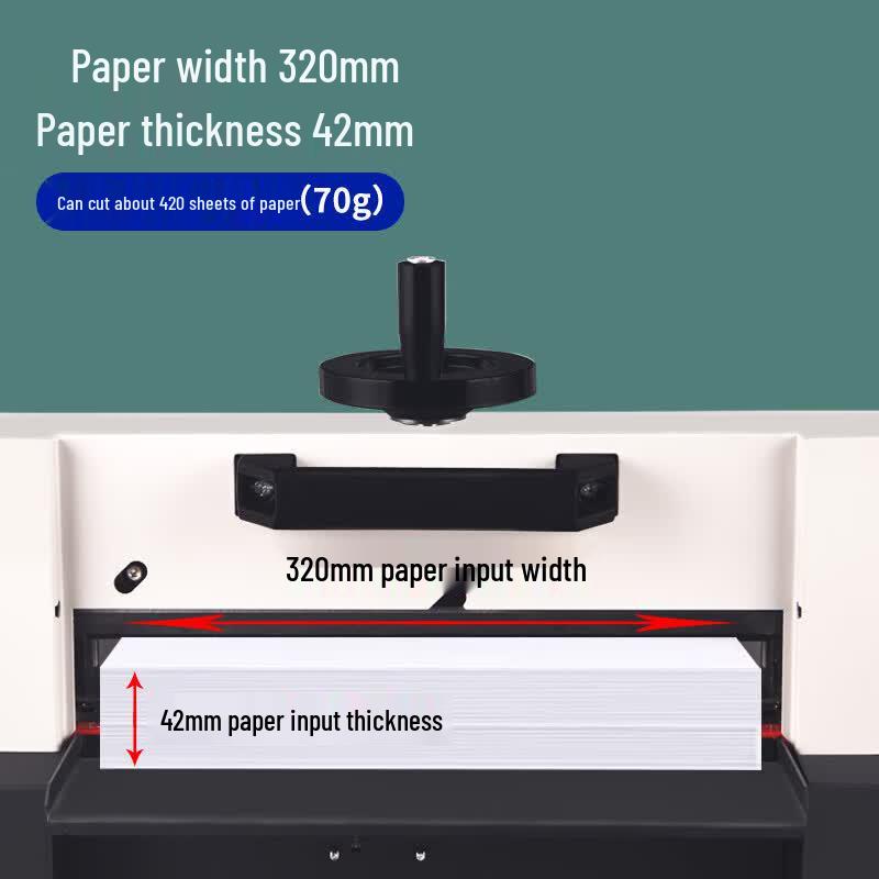 Youmas U-QS320A Electric Heavy-Duty Paper Cutter CN Plug (adapter Included)