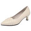 5cm Breathable Pointed Toe Shallow Mouth Soft Leather Shoes Women Pumps 2025 Fall Med Kitten Heels Shoes for Office Mom Work