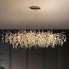 Elegant French Crystal Chandelier for Grand Duplex Living Room