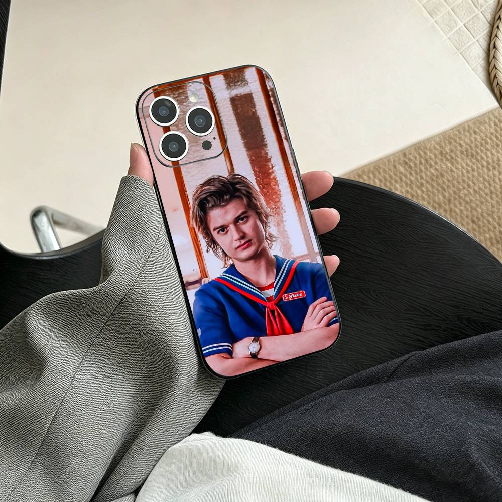 Actor S-Steve Harrington Phone Case For iPhone 17, 16,15,14,13,12,11 Plus,Pro Max, Others Soft Black Cover