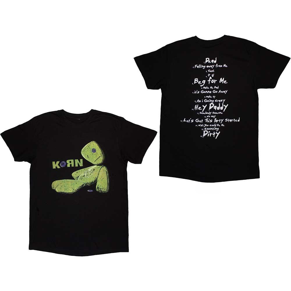 Korn Band Potisk Tričko Unisex Unisex Vintage Nu Metal Rock Bavlna Krátký Rukáv Gotický Grunge Oversized Streetwear Y2k Ležérní Topy