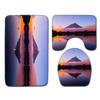 Landscape Bathroom Floor Mat Toilet Three-Piece Set