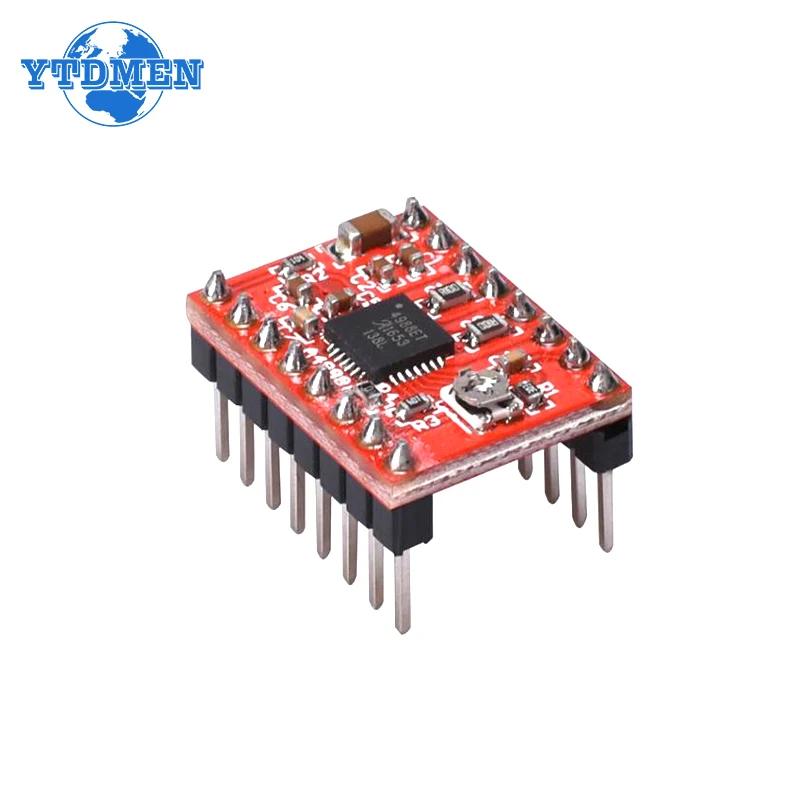 

1PCS A4988 Driver Board 3D Printer Parts Module 1A Stepper Motor Driver Module with Heat Sink червоний