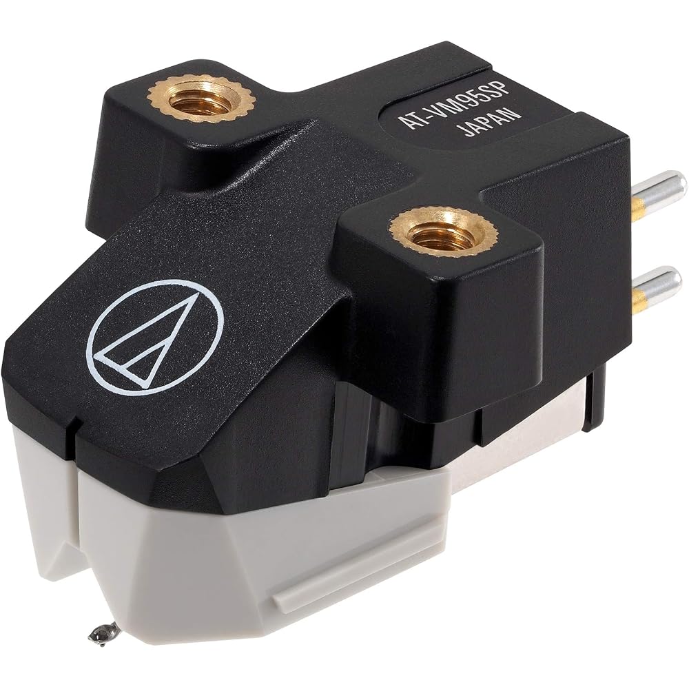 Audio-Technica AT-VM95SP VM-type cartridge, dedicated model for SP records, round stylus, AT-VM95 series record needle cartridge for record players.