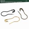 1000Pcs Gourd Shape Safety Pin Metal Knitting Locking Marker Clip Clothing Label Fastener Pin for Stitching Sewing Craft