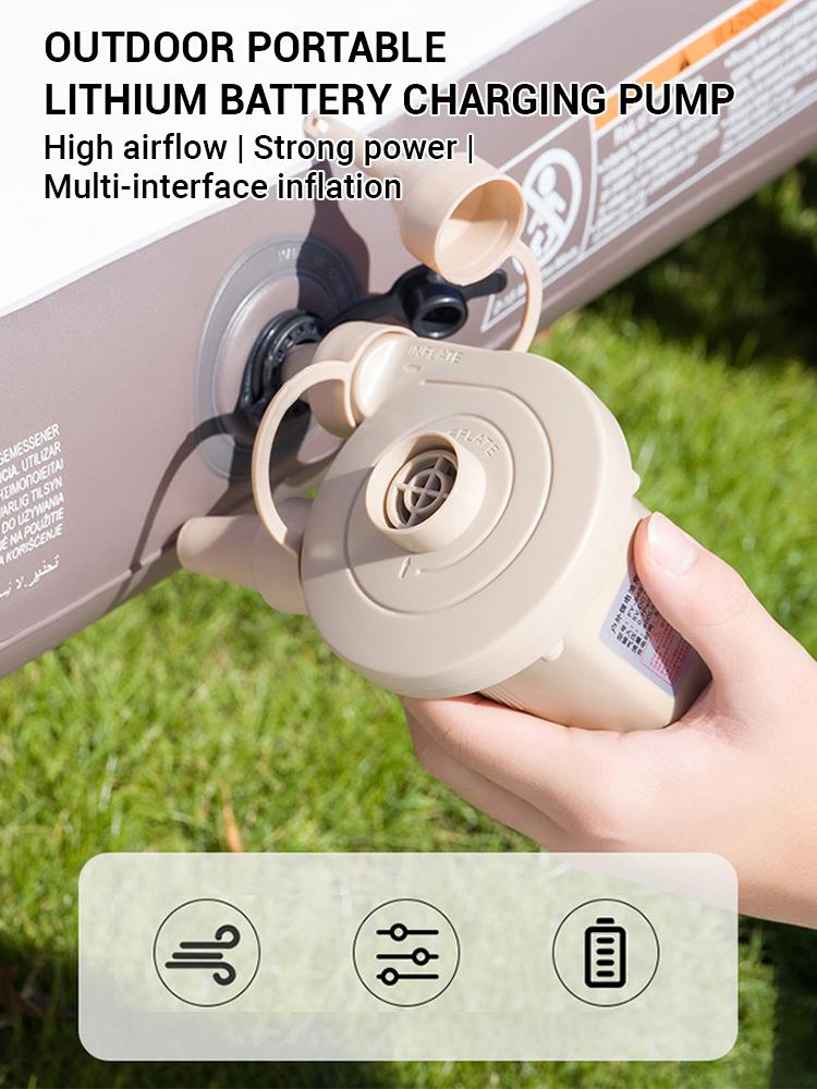 2000mAh Portable Air Pump USB Rechargeable Wireless Electric Pump To Inflate Deflate for Pool Floats Air Bed Vacuum Storage Bags