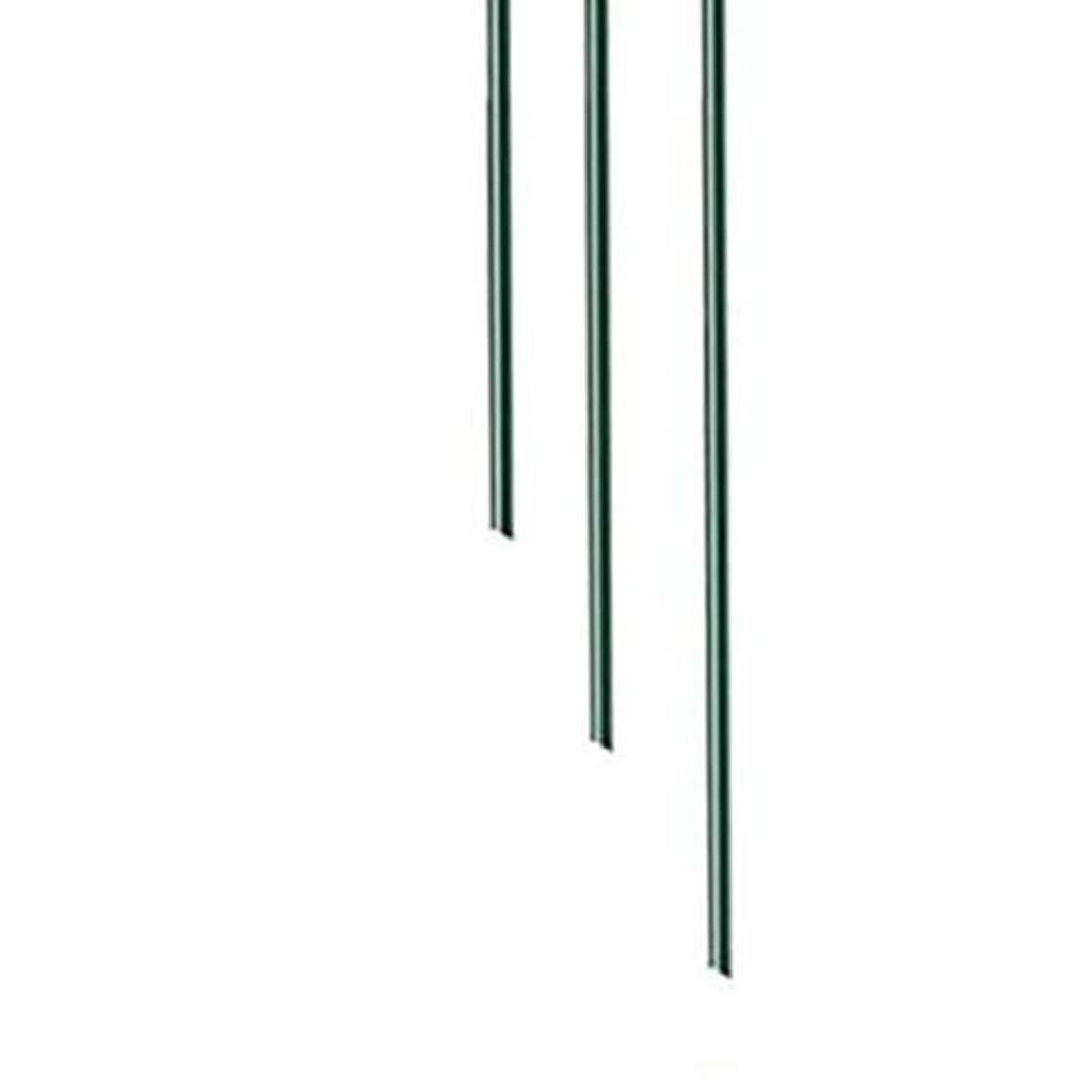 Plant Support Stake Rust Proof Dark Green Weather Proof Metal Flower Support Stake For Courtyard Garden 12 PCS