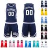 Vlastní basketbalový dres Set Bezrukávový top a šortky Dvou dílná uniforma Personalizované číslo DIY Sportovní oblečení pro muže ženy mládež