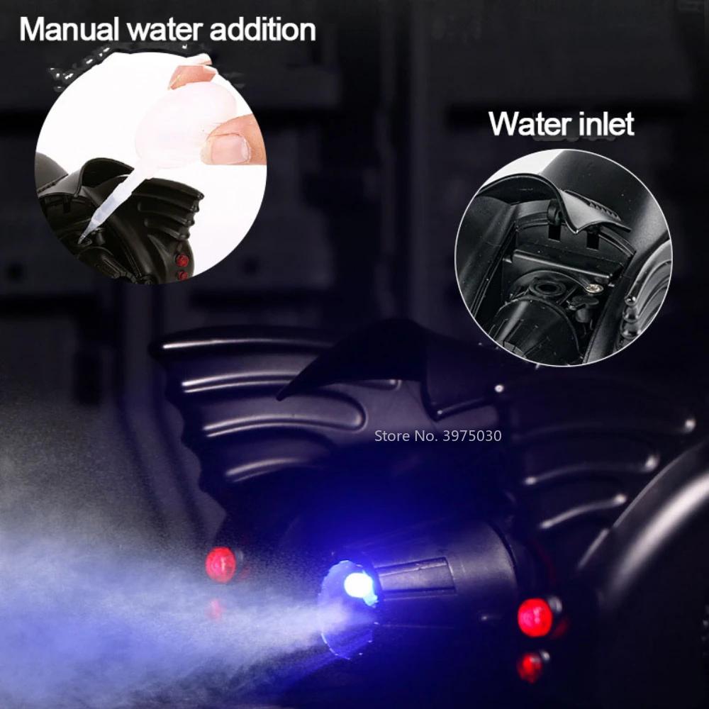 1:24 Scale 1989 Batmobile Sports Car Alloy Miniature Model Metal Diecast Vehicle Sound Light Plaything Decoration Gifts for Kids