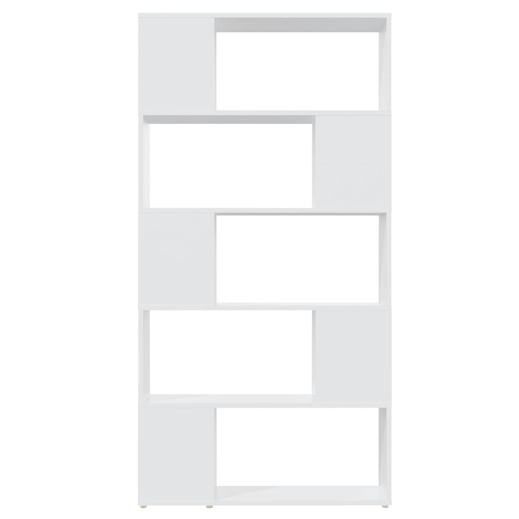 Bookshelf Room Divider White 80 x 24 x 155 cm Wood Based Material