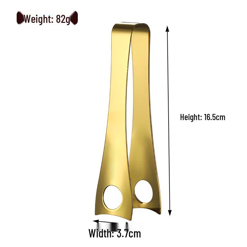 ZISIZ Stainless Steel Ice Tongs