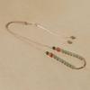 Adjustable Hand-Woven Hetian Jade Bead Chain in Retro Chinese Style