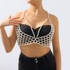 Fashionable Pearl Vest Trendy Hand-woven Body Chain Sexy Hollow Bikini Style Chest Ornament