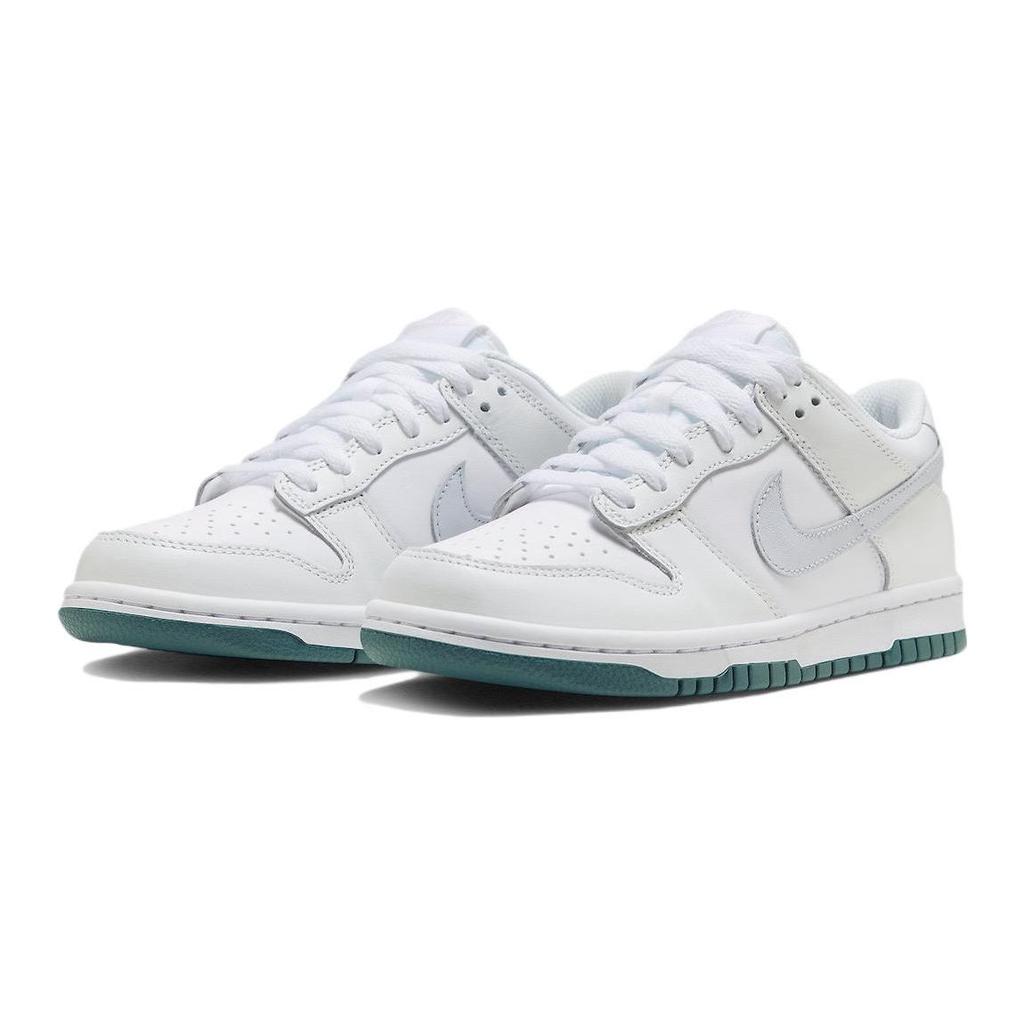 Nike Dunk Low GS White Grey Teal Kids Sneakers Summit-White Football-Grey FD9911-101