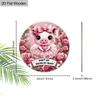 Wooden Classic Pig Decorative Sign "Don't Go Bacon My Heart", Wall Hanging Plaque, for Door, Wall, Home, Room, Farmhouse, Street, Shop, Garage, Bar