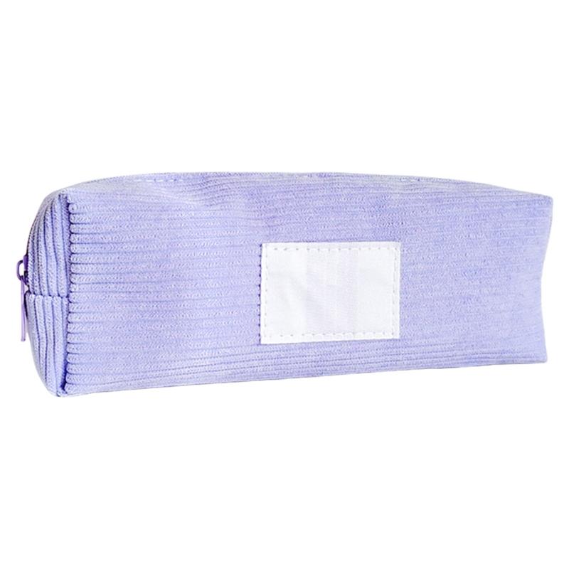 Large Capacity Pencil Bag Japanese Styles Pencil Case Pen Pouch Corduroy Pencil Pouch Pen Case School Office Supplies
