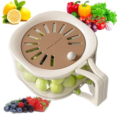 Contenitore Scolapasta per Frutta con Coperchio, Nuovo Lavaggio Multifunzionale per Verdure, Contenitore Portatile per la Conservazione per Scena Cucina, Manico per Utenti Domestici