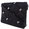 Salvatore Ferragamo 2WAYShoulder Clutch Bag black/Silver Satin/Rhinestone Women Used