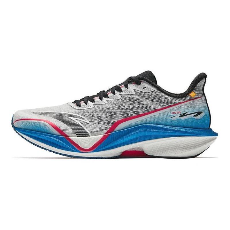 Anta Mach 5.0 Nitro Tech Low-top Racing Running Shoes Gray Black Blue Men's 112535593R-3