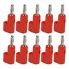 10PcsCelsiusSet 4mm Solderless Banana Plug Stackable Open Screw 30V AC‑60V   Maximum 24A for Electronics Industrial Equipment
