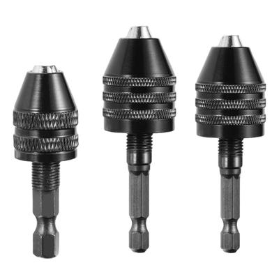 Hexagonal Shank Three Jaw Chuck Suitable For Power Tool Efficient Drill Changes Professional Crafting Needs Woodworking
