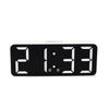 Nordic Style White Texture Alarm Clock Simple Rectangular Large Font Clock Two Sets of Alarm Clock