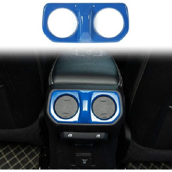 Rear Car AC Vent Cover Bezel Trim for Jeep Wrangler JL Gladiator JT 2018+ Blue