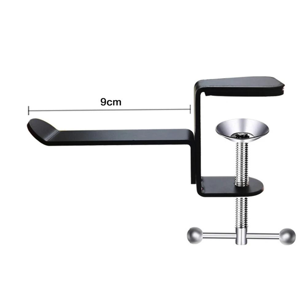 Anti-Scratch Cushion Headphone Stand Black Gaming Headset Rack  Office Computer Desk A