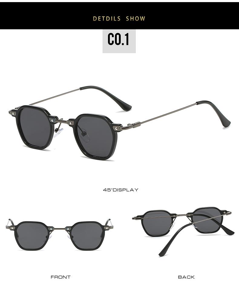 Hot Punk Small Frame Hip Hop Sunglasses - Stylish European & American Avant-garde Unisex Eyewear