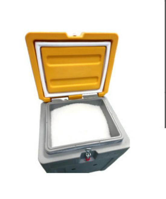 

60L Thickened Insulated Dry Ice Storage Bucket, 50kg Capacity, Explosion-Proof and Preservation Box for Granules. No