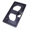 License Plate Bracket, Black ABS Front Mount, Plate Support for 2017-2019 Vehicle Application, Replaces HO1068124 191275377604 with Screw Point Design
